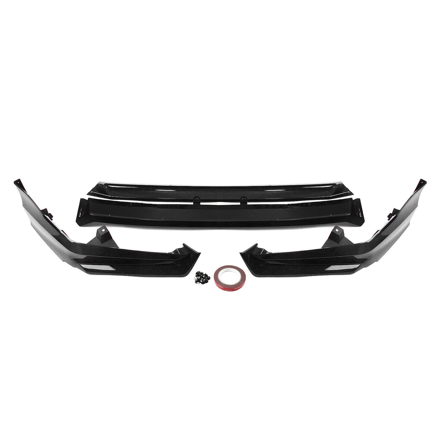4pcs Front Bumper Spoiler Lip Kit fits Honda Civic 11th 2022-2024 Black