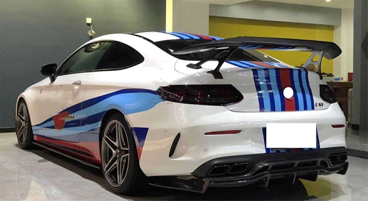 Black Rear Bumper Diffuser Lip fits 2015-2021 Mercedes Benz C63 AMG S PSM 2 Door