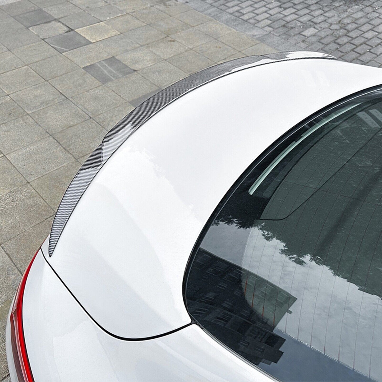 Carbon Look Rear Trunk Spoiler Lip Wing fits Benz E Coupe C238 E200 E300 2017-23