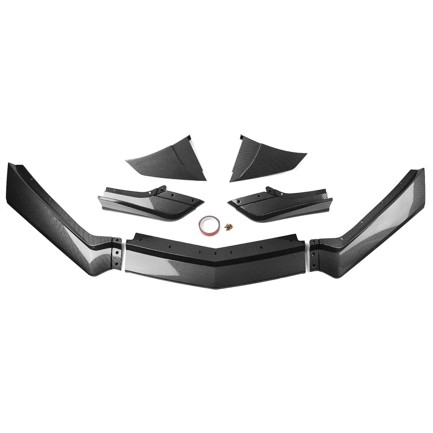 Carbon Fiber Look Front Bumper Spoiler Lip Splitter fits Chevy Corvette C8 20-24