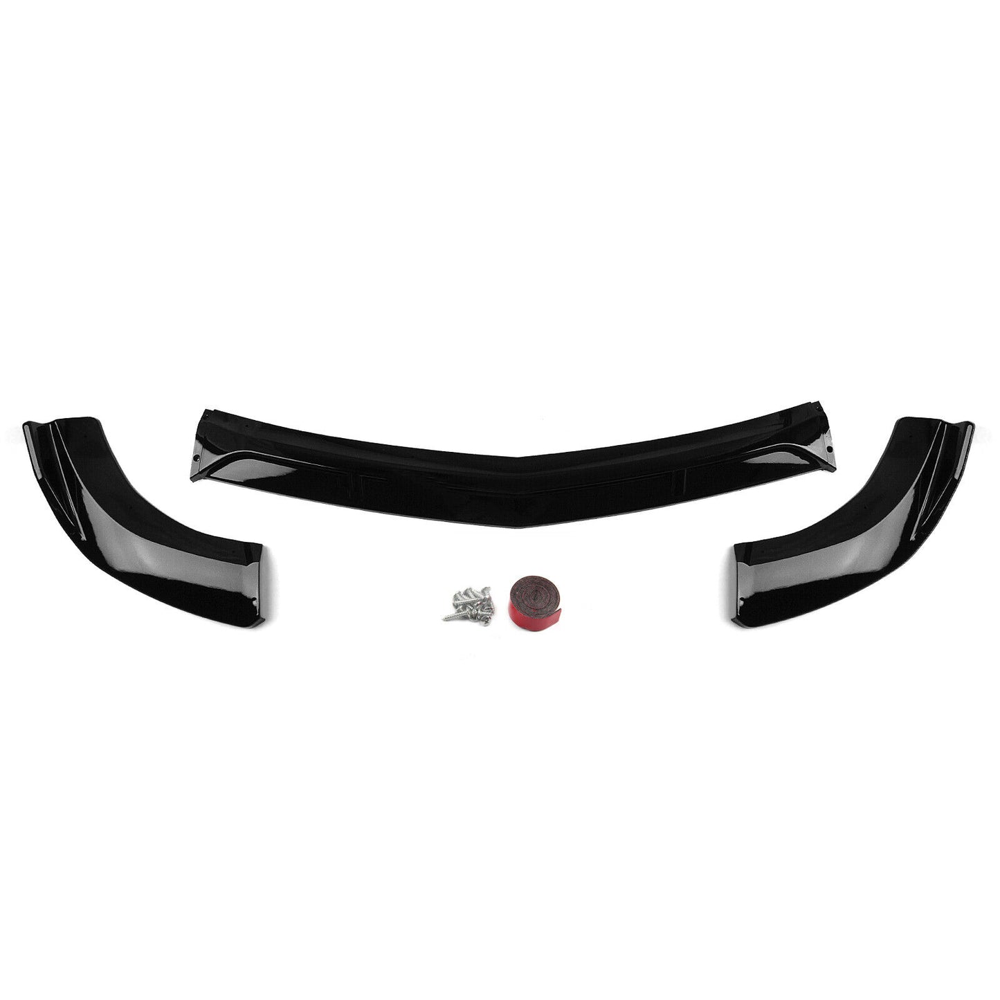 Front Bumper Lip Spoiler fits Mercedes-Benz W204 C200 C250 C300 2008-2014 BLK