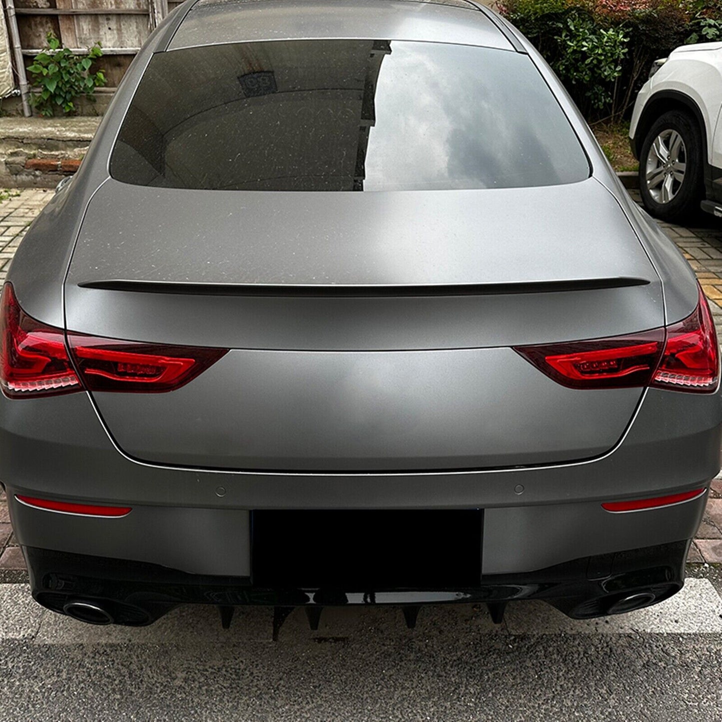 Rear Spoiler Lip Roof Wing fits Benz C118 CLA250 CLA35 AMG 20-23 Gloss Black