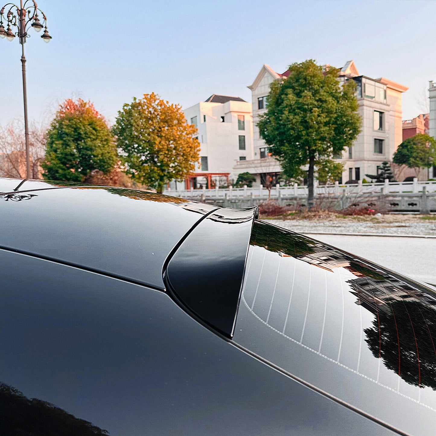 Rear Spoiler Roof Wing fits Mercedes Benz E Class W214 E260 E300 2024 Black