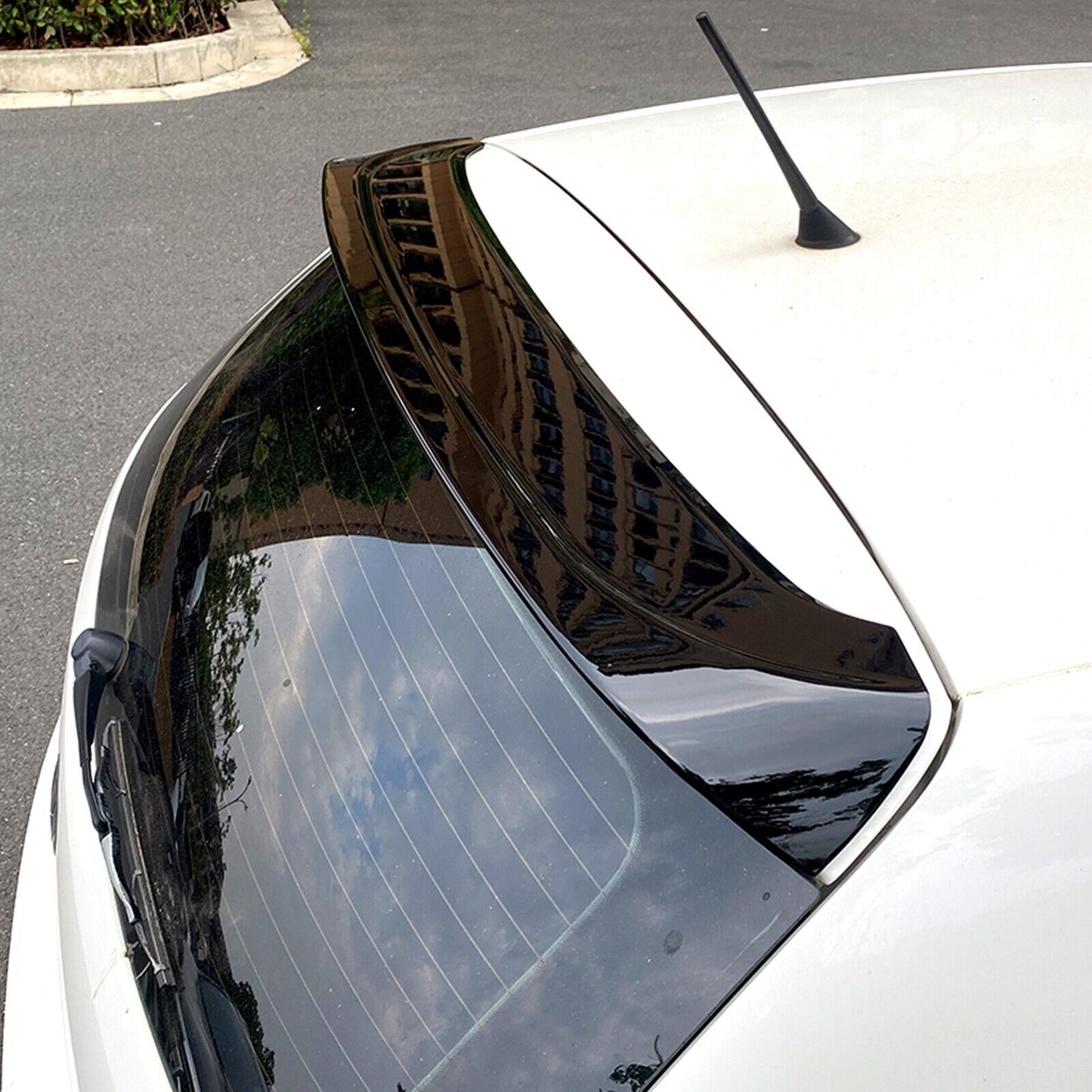 Glossy Black Rear Trunk Spoiler Lip fits VW Polo MK5 6R 6C 2009-2017 10