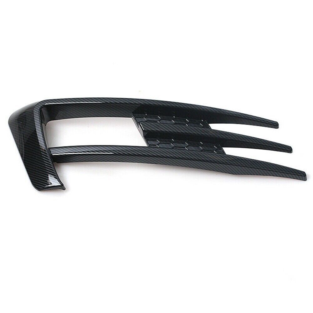 Glossy Black Front Fog Lamp Eyebrow Cover Trim fits Volkswagen Golf MK7 2014-2017