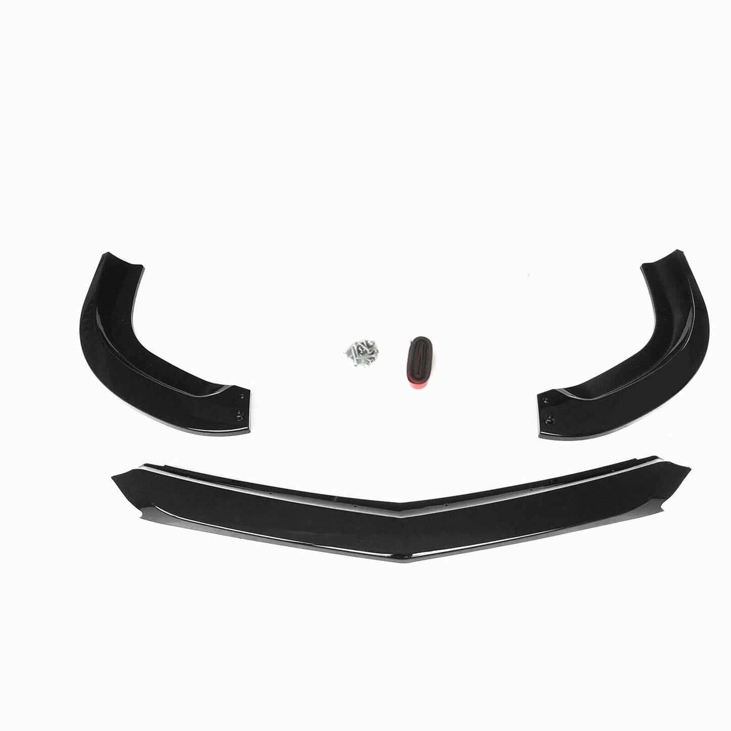 Black Front Bumper Spoiler Splitter Lip fits Benz C-Class W204 C63 2008-2011