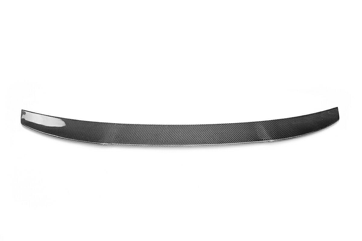 Black Carbon Fiber Rear Spoiler Wing Lip fits 2014-2019 Audi A3/S3/RS3 Sedan 4D