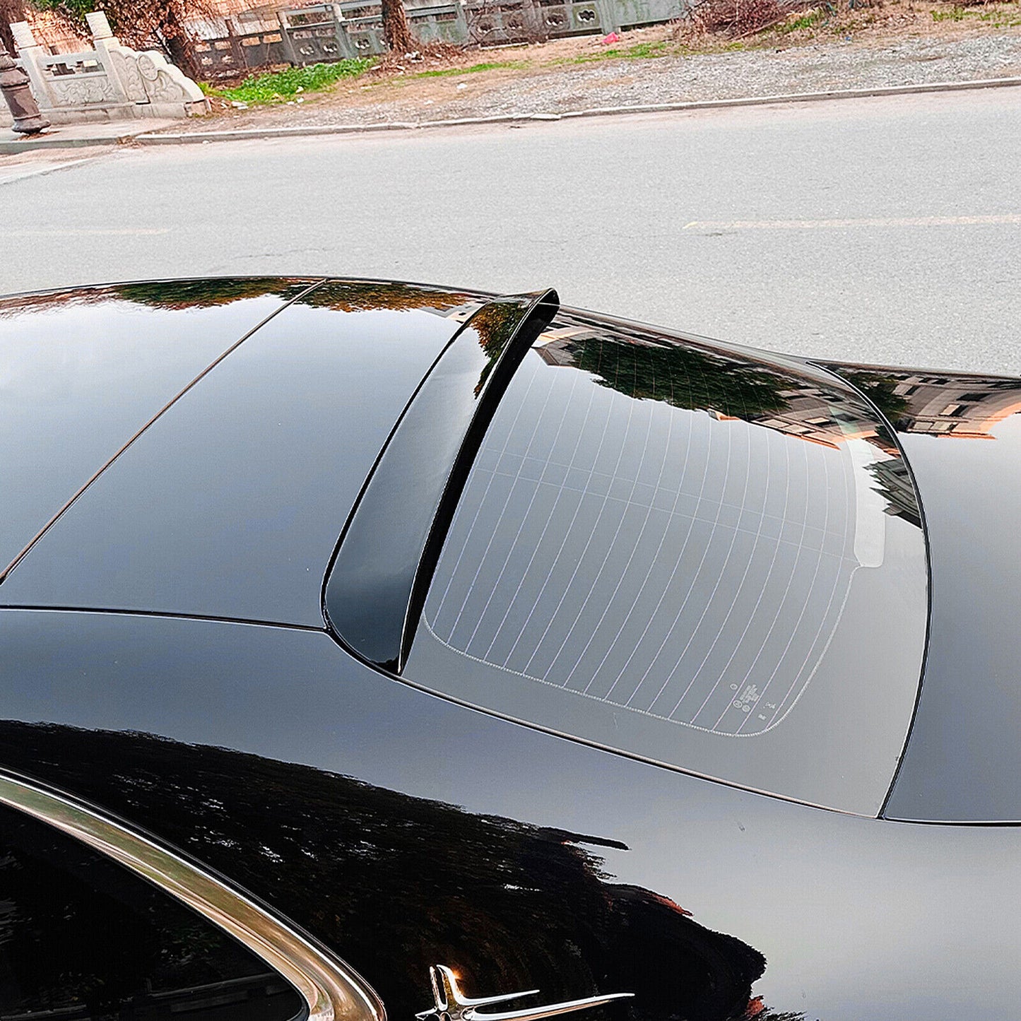 Rear Spoiler Roof Wing fits Mercedes Benz E Class W214 E260 E300 2024 Black