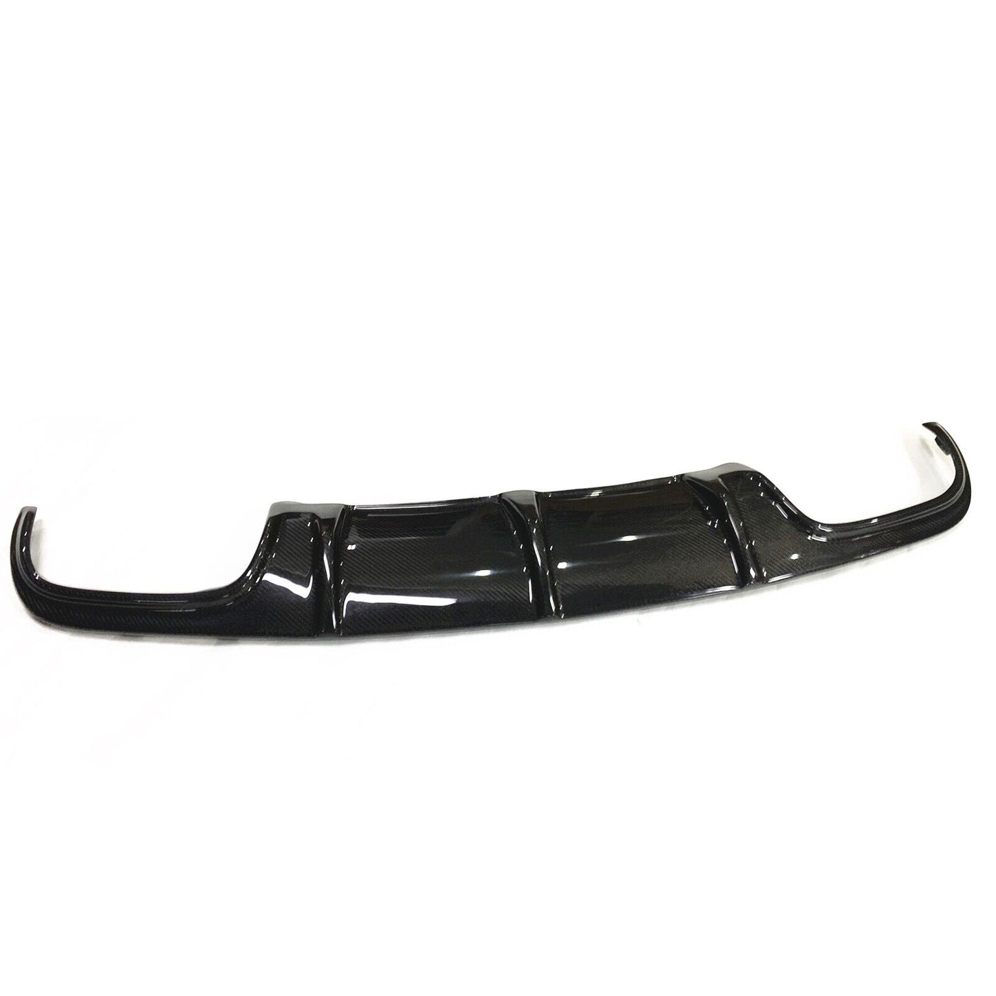 Fit fits Mercedes Benz W204 C63 AMG 2008-2011 Black Rear Bumper Diffuser Lip