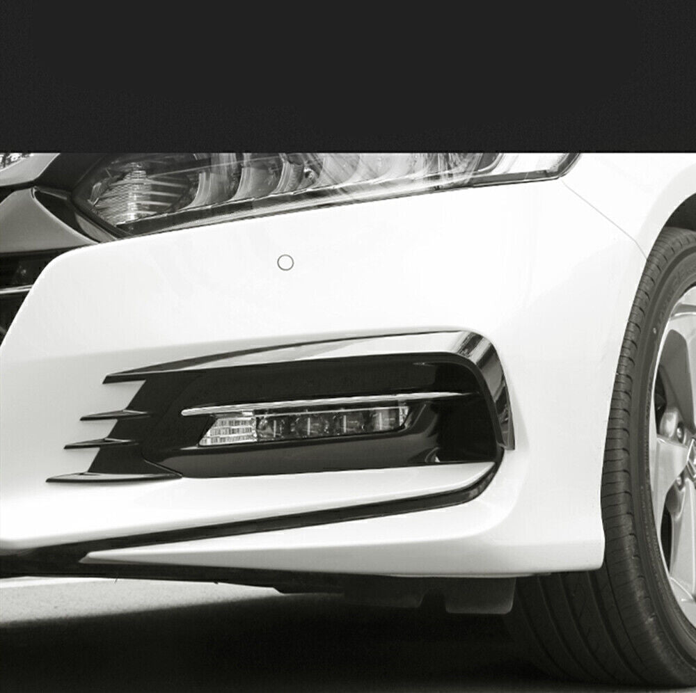 Front Bumper Spoiler Fog Light Trim Side Cover Blue fits Honda Accord 2018-up