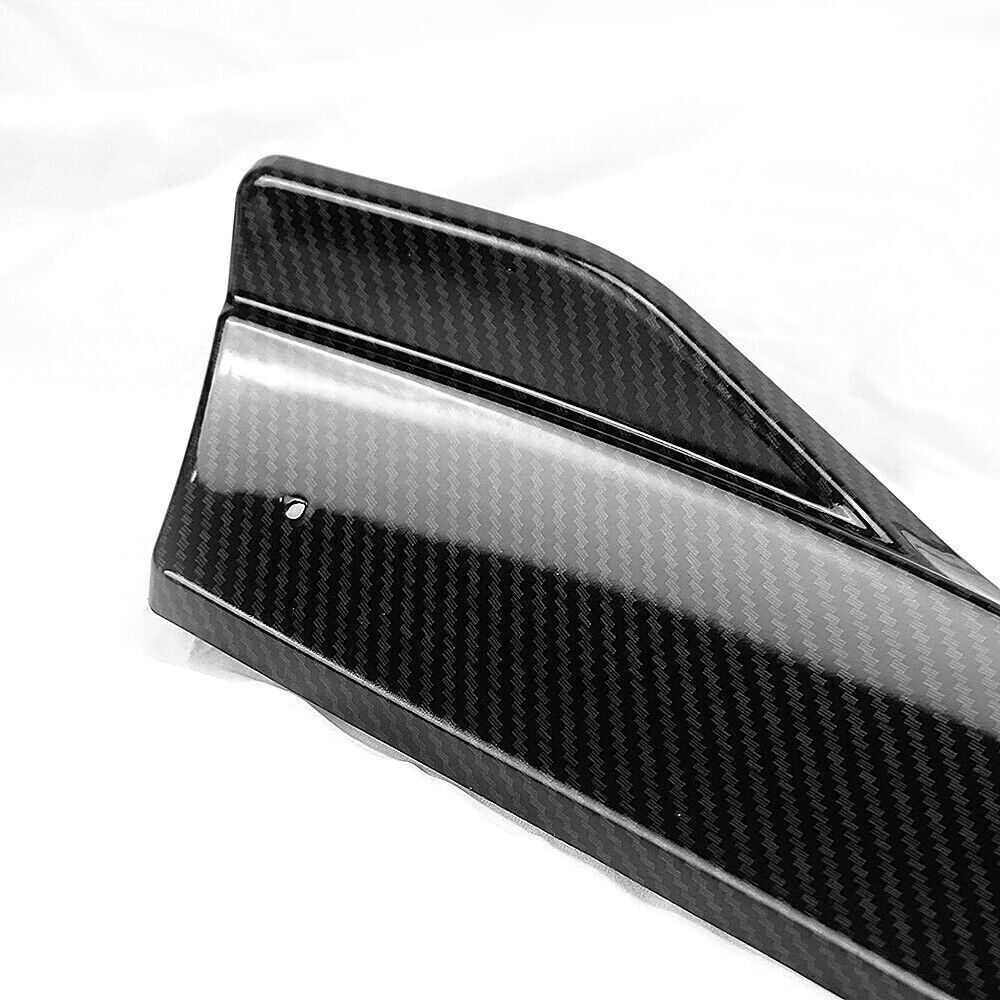 Black Front Bumper Spoiler Splitter Lip fits Mercedes Benz CLA W117 2017-2018