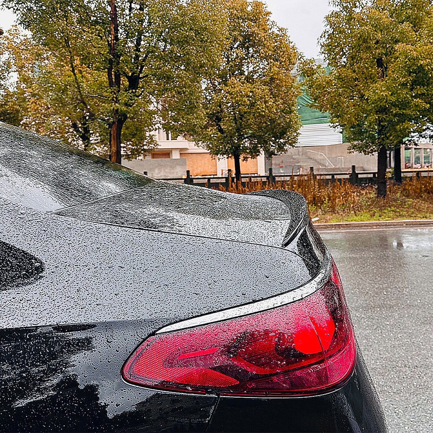 Gloss Black Rear Trunk Spoiler Lip Wing fits Mercedes Benz E Class W214 E260 2024