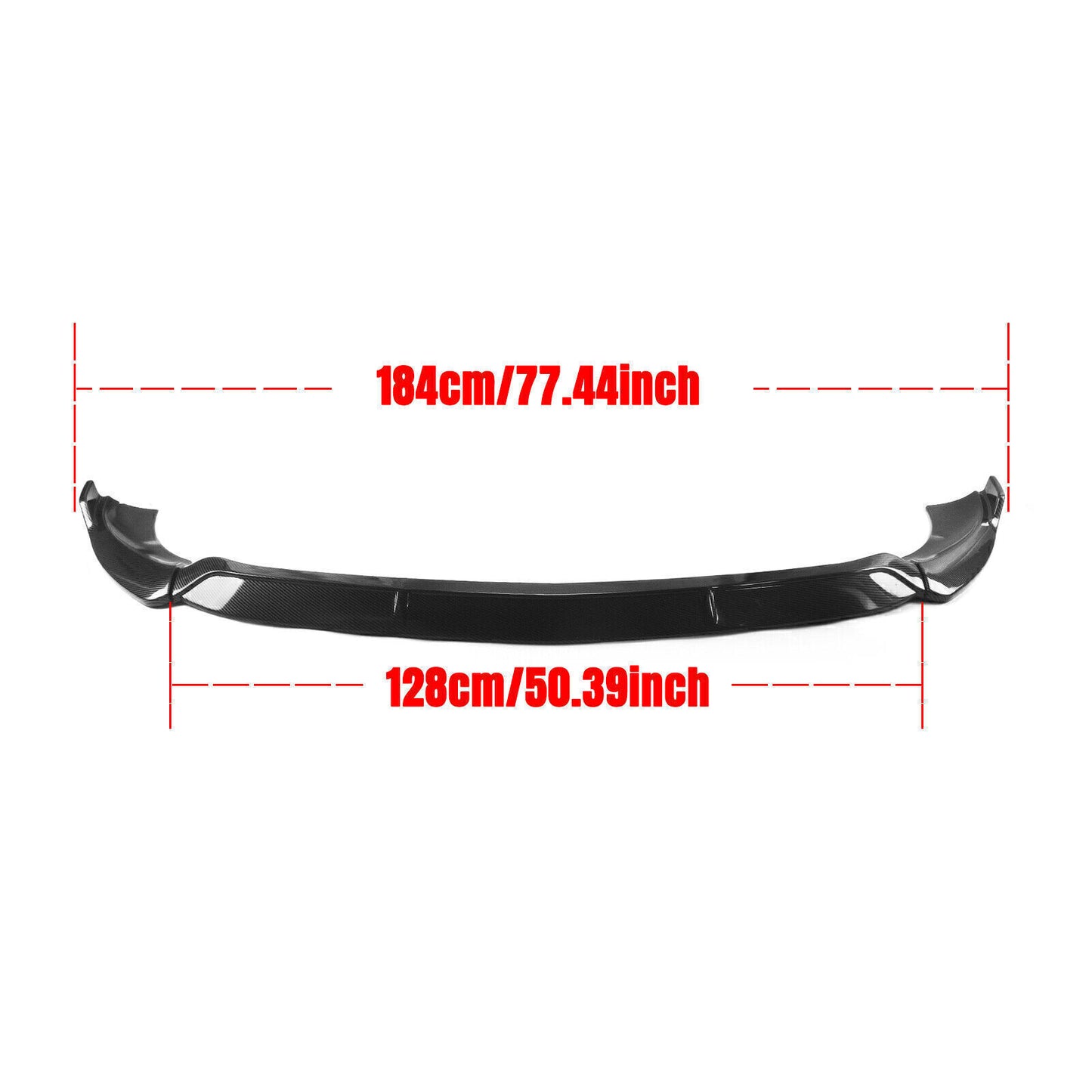 Carbon Fiber Look Front Bumper Spoiler Lip fits Mercedes Benz W213 E-Class 2021
