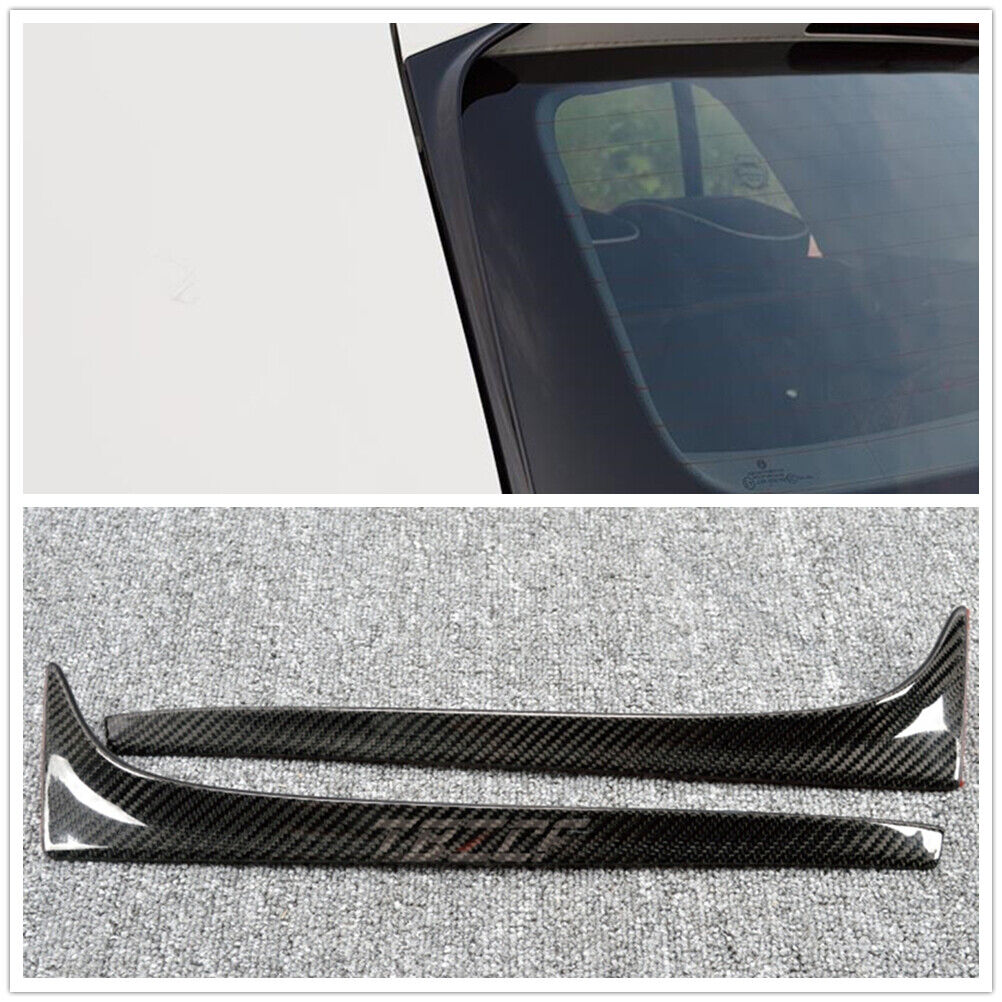 2X Carbon Fiber Rear Window Side Spoiler Wing fits VW GOLF 7 MK7 GT 2014-2018