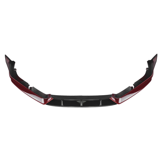 fits Honda Accord YOFER 2021-2022 Front Bumper Splitter Spoiler Lip Black + Red