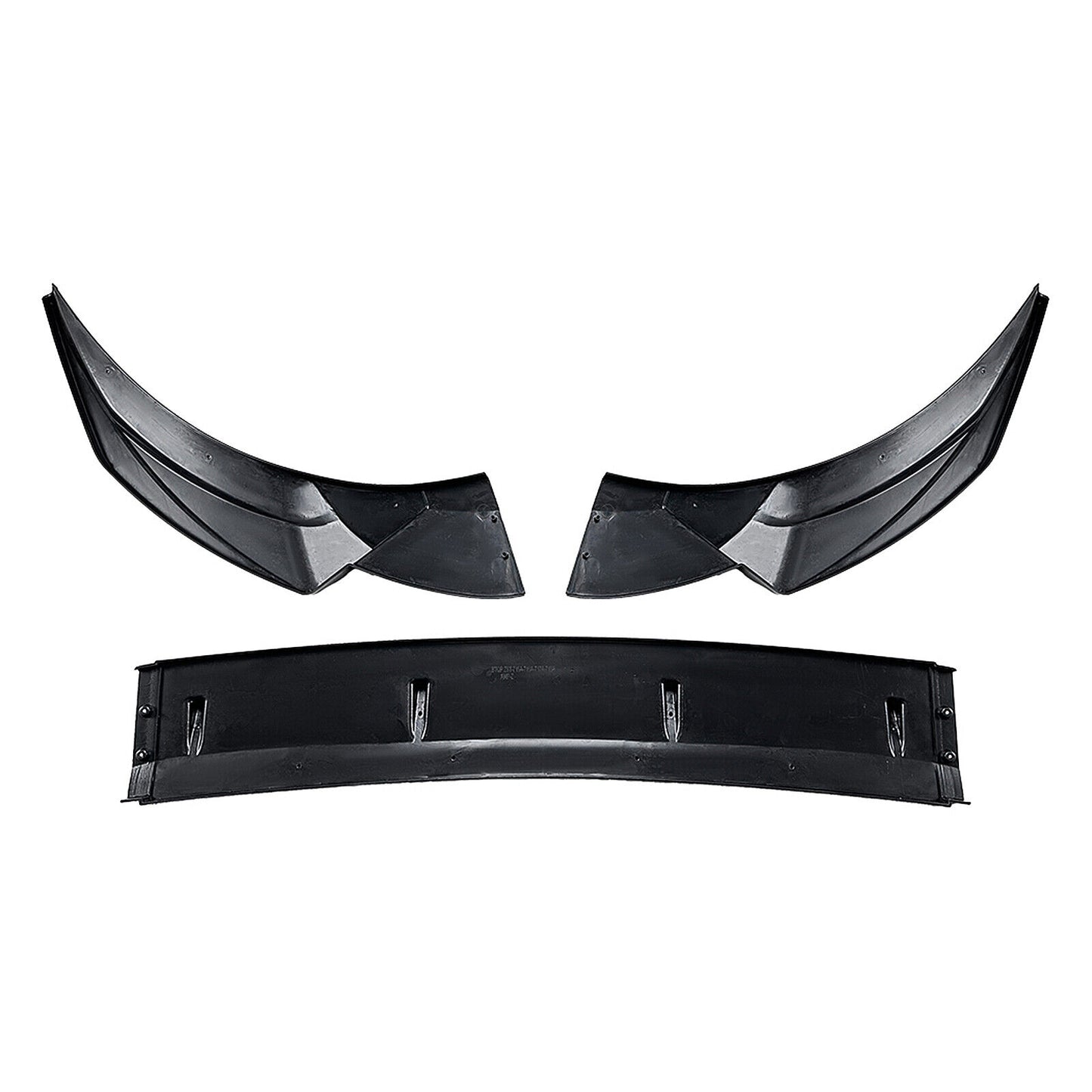 Front Bumper Spoiler Lip Fit fits Audi A4 S4 B9.5 Sline 2020-2024 Gloss Black