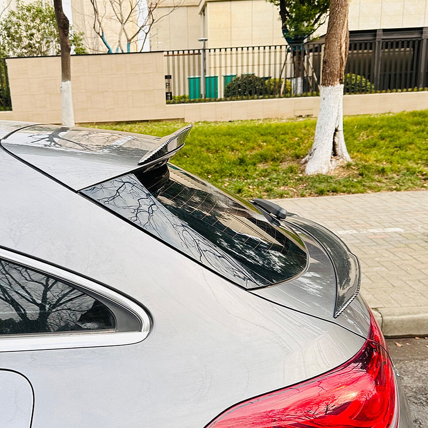 Rear Trunk Spoiler Lip Roof Middle fits Benz X118 CLA35 CLA45AMG 19-22 CB Look