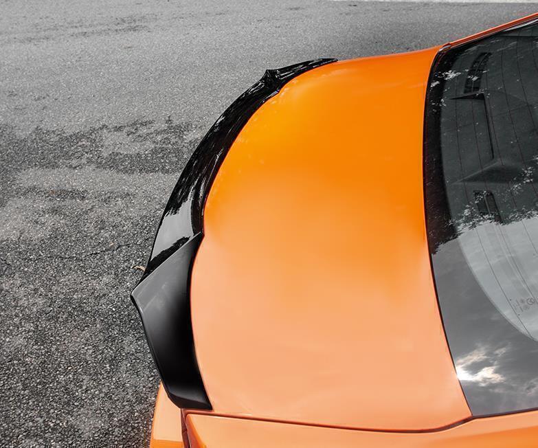 Black Front Lip Rear Trunk Spoiler Wing Trim fits Mazda 3 Axela 2020