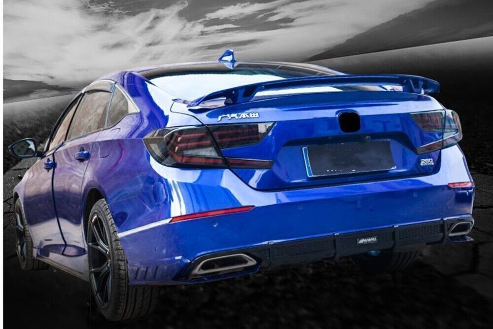 CB Look Rear Trunk Spoiler Wing Lip fits Honda Accord 10th 2018-2022 YOFER Blue