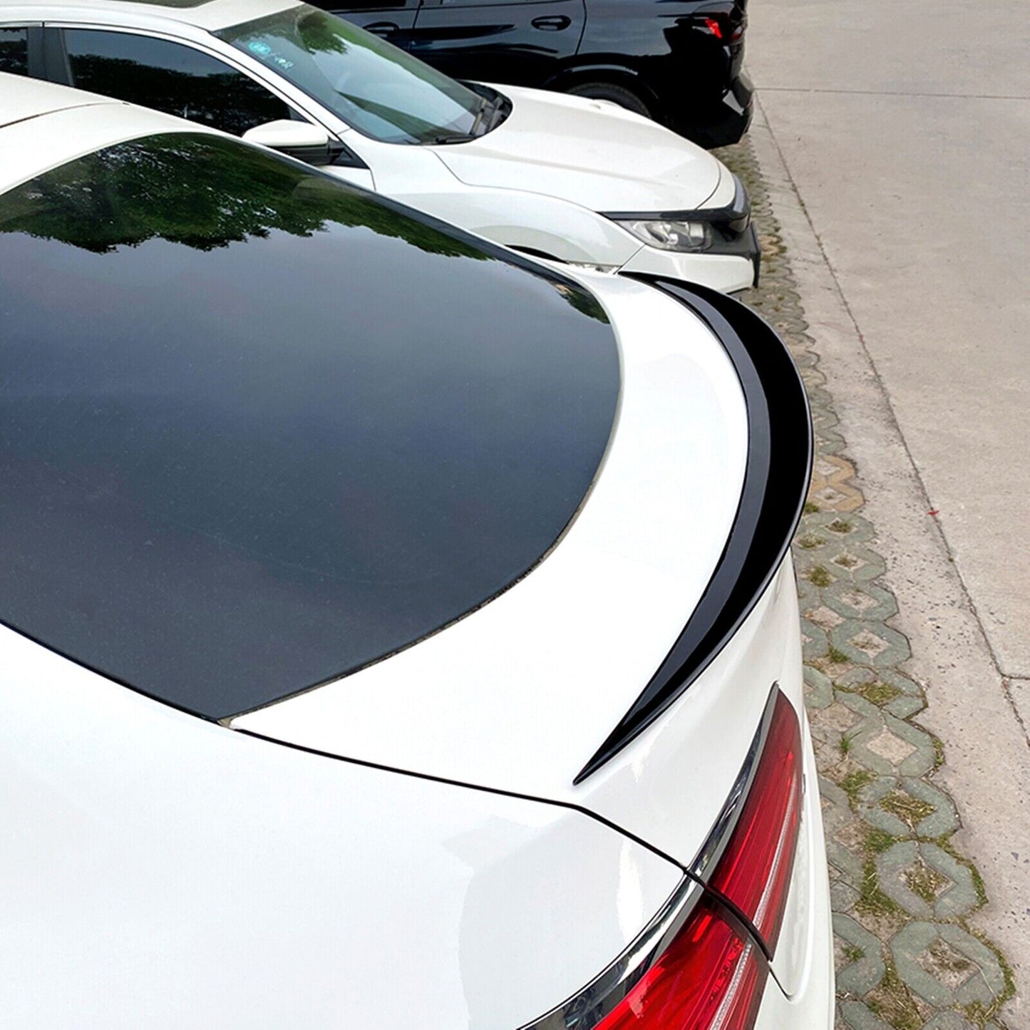 Rear Trunk Spoiler Lip fits Mercedes Benz GLC C253 GLC260 300 AMG Gloss Black