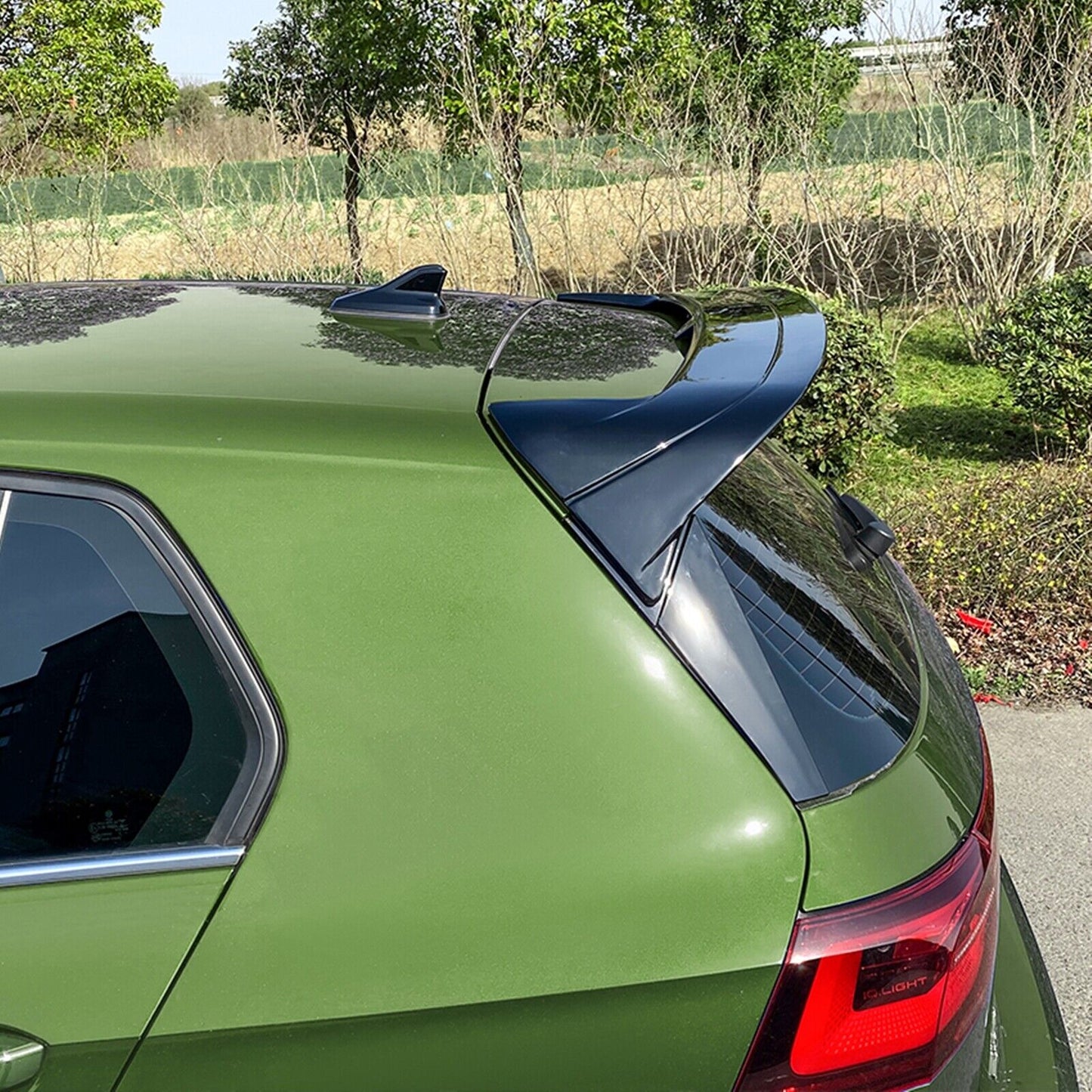 Gloss Black Rear Trunk Spoiler Lip fits VW Golf 8 GTI R GTD 2020-23 CS Clubsport