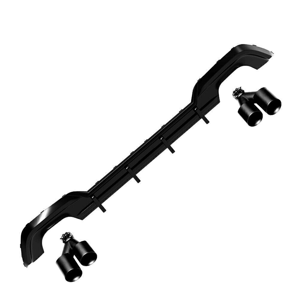Rear Bumper Diffuser Lip +Exhaust Muffler fits MW 325i 325LI M Sport 2020 AKASAKA