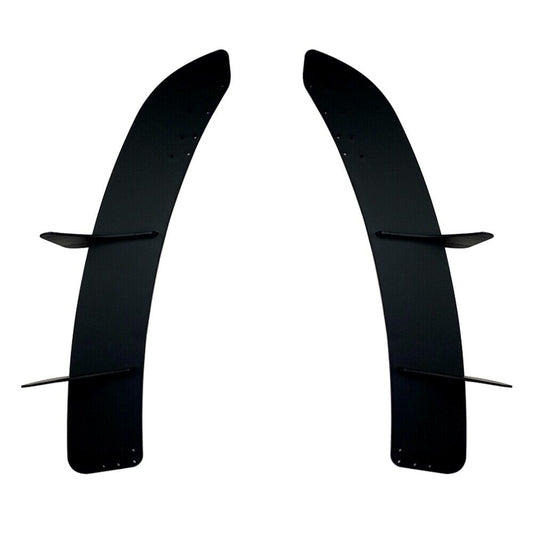 2pcs Black Rear Bumper Diffuser Spoiler fits VW Golf 6 VI MK6 R 2012 2013 2014