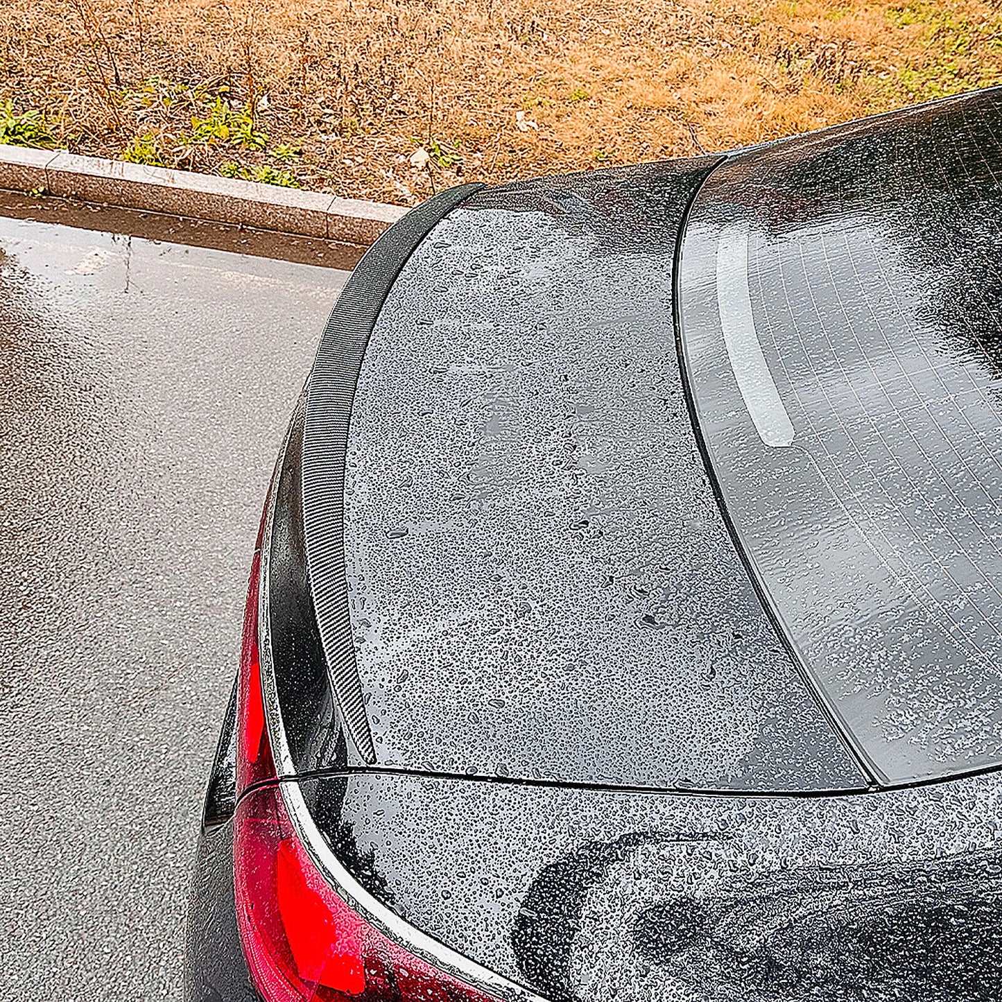 Carbon Look Rear Spoiler Wing Lip fits Mercedes Benz W214 E260 E300 2024