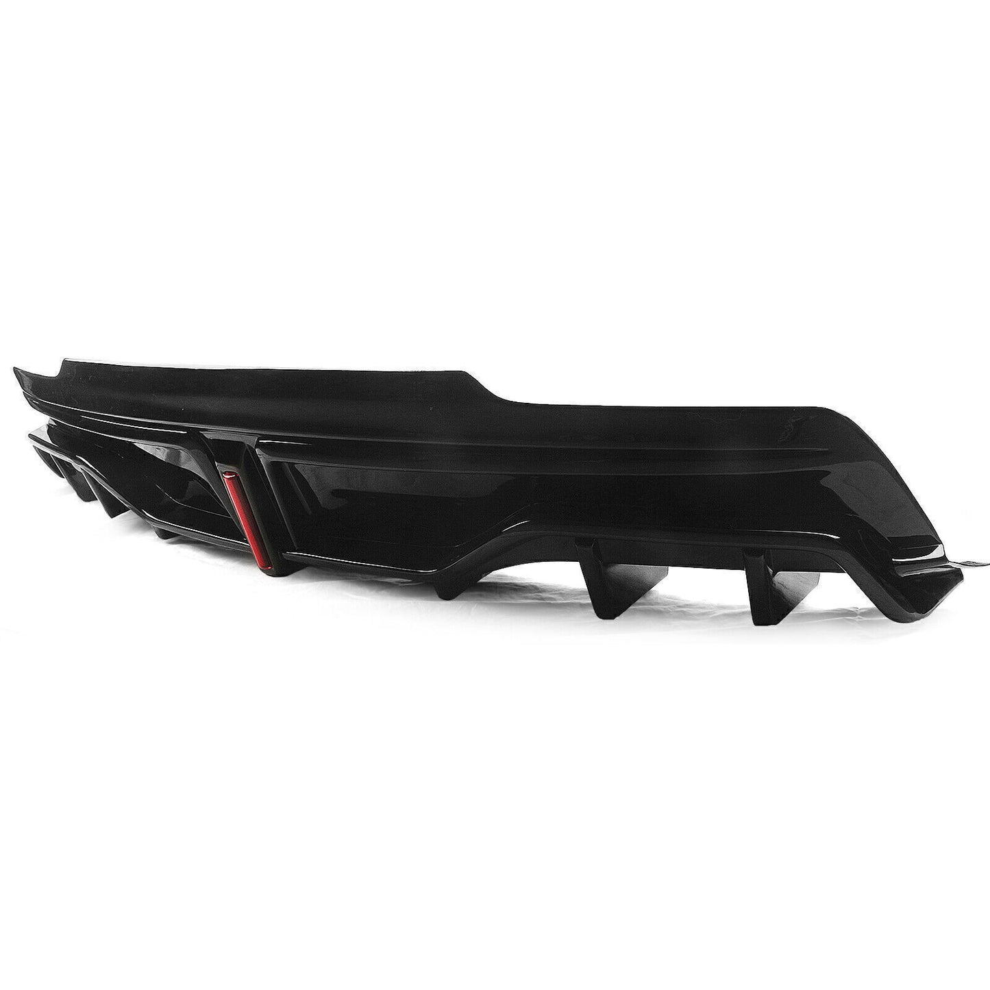 Rear Bumper Diffuser Lip W/Light fits Tesla Model Y 2020 2021-2023 YOFER Black