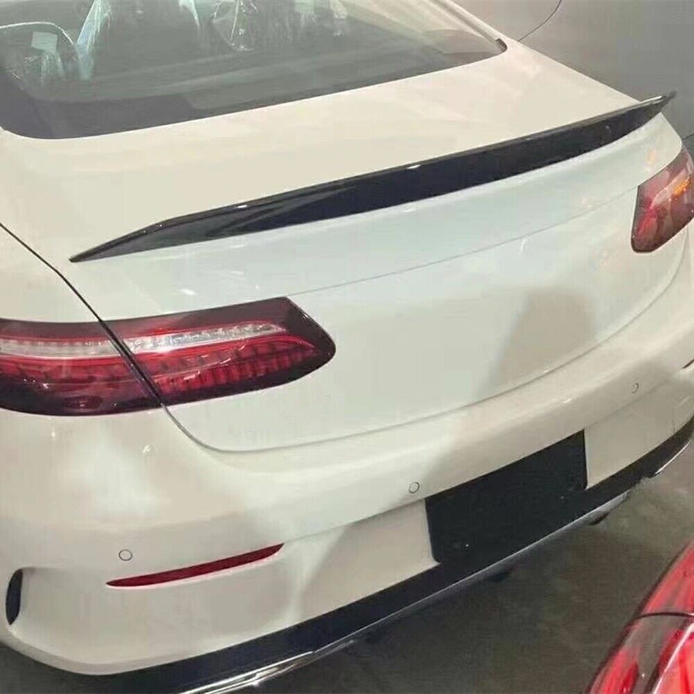 Gloss Black Rear Trunk Spoiler Lip fits Mercedes Benz E-Coupe 2018-2021
