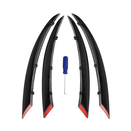 4pcs Front Fog Light Cover Trim Kit fits 2015-2018 Benz C Class Glossy Black