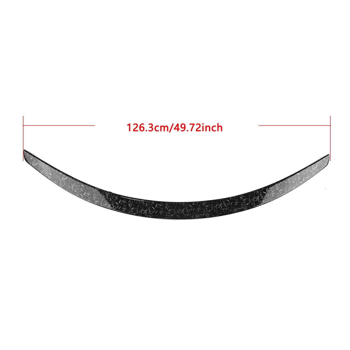 fitsged Carbon Fiber Look Rear Trunk Spoiler Lip Wing fits Tesla Model S 2012-2022