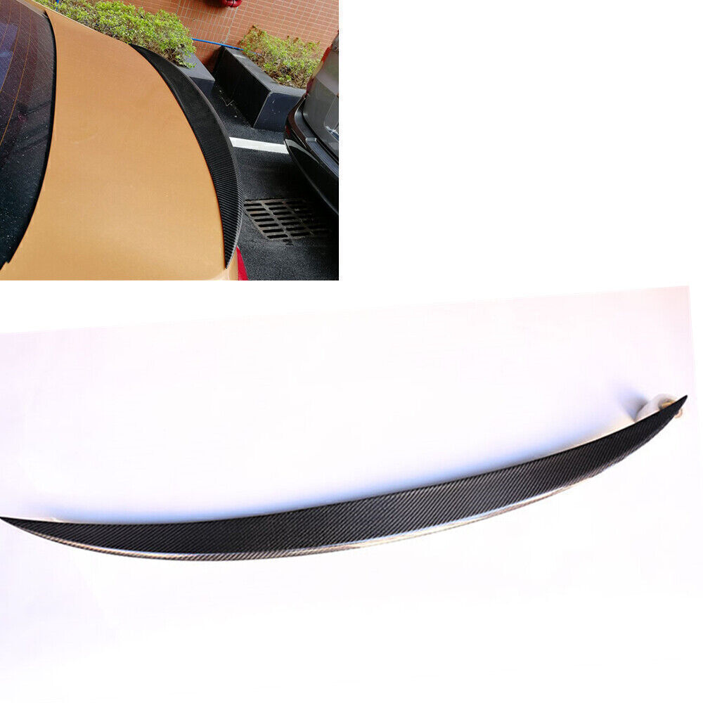 Carbon Fiber Rear Trunk Spoiler Lip Black fits 2012+ Volvo S60 T4 T5 T6 4Dr Sedan