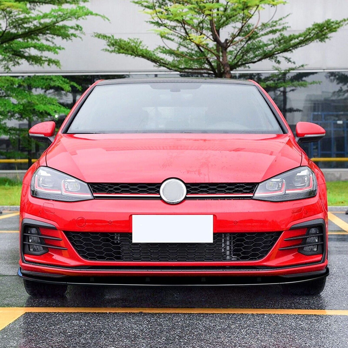 Gloss Black Front Spoiler Lip Splitter Bodykit fits VW Golf 7.5 MK7.5 GTI R 17-19