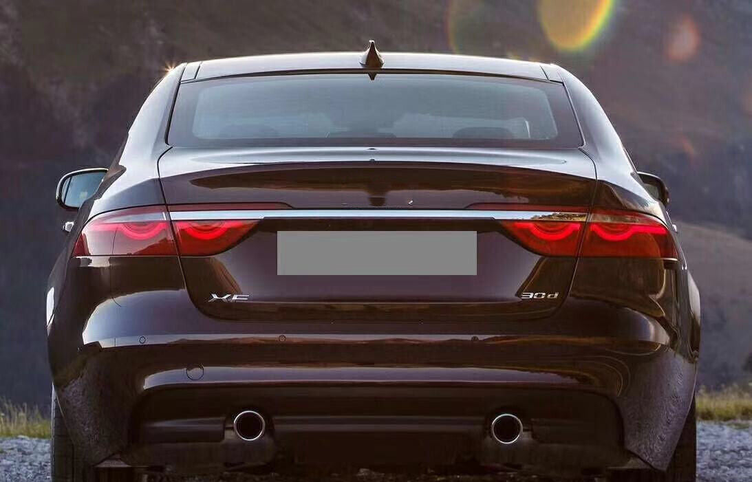 Rear Bumper Diffuser Lip fits Jaguar XF Sedan 2016-2018 Gloss Black UK