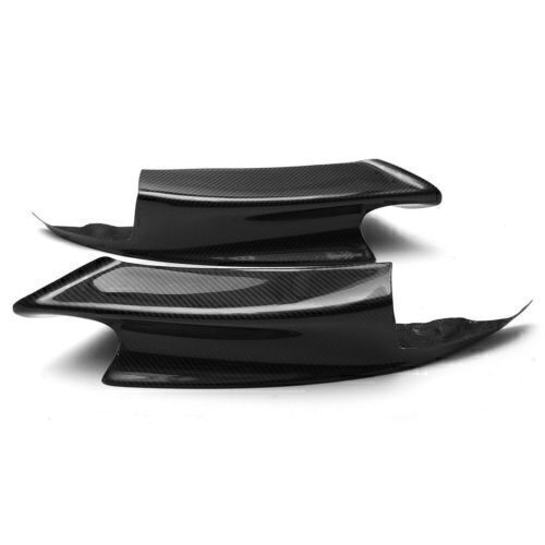 Front Bumper Side Spoiler Cover Trim fits Mercedes-Benz Smart 15-19 Carbon Fiber