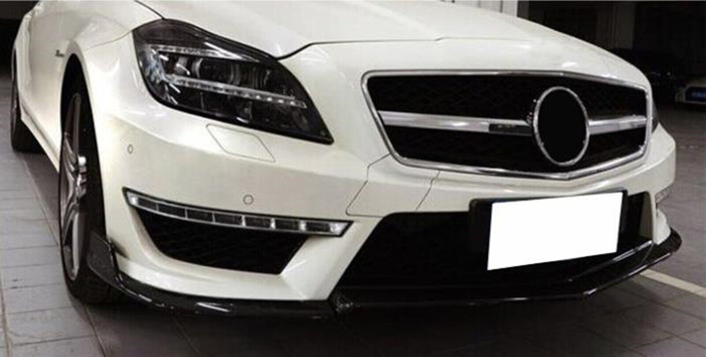 Carbon Fiber Front Bumper Splitter Lip fits Mercedes Benz W218 CLS63 R 2011-2014