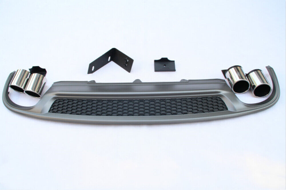 Rear Bumper Diffuser & Exhaust Tip fits Audi A4 B8.5 Sedan 2013-2016 2014