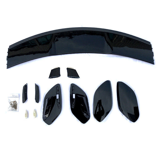 1Set Painted Black Rear Trunk Spoiler fits Mercedes X156 GLA Class GLA250/45 AMG