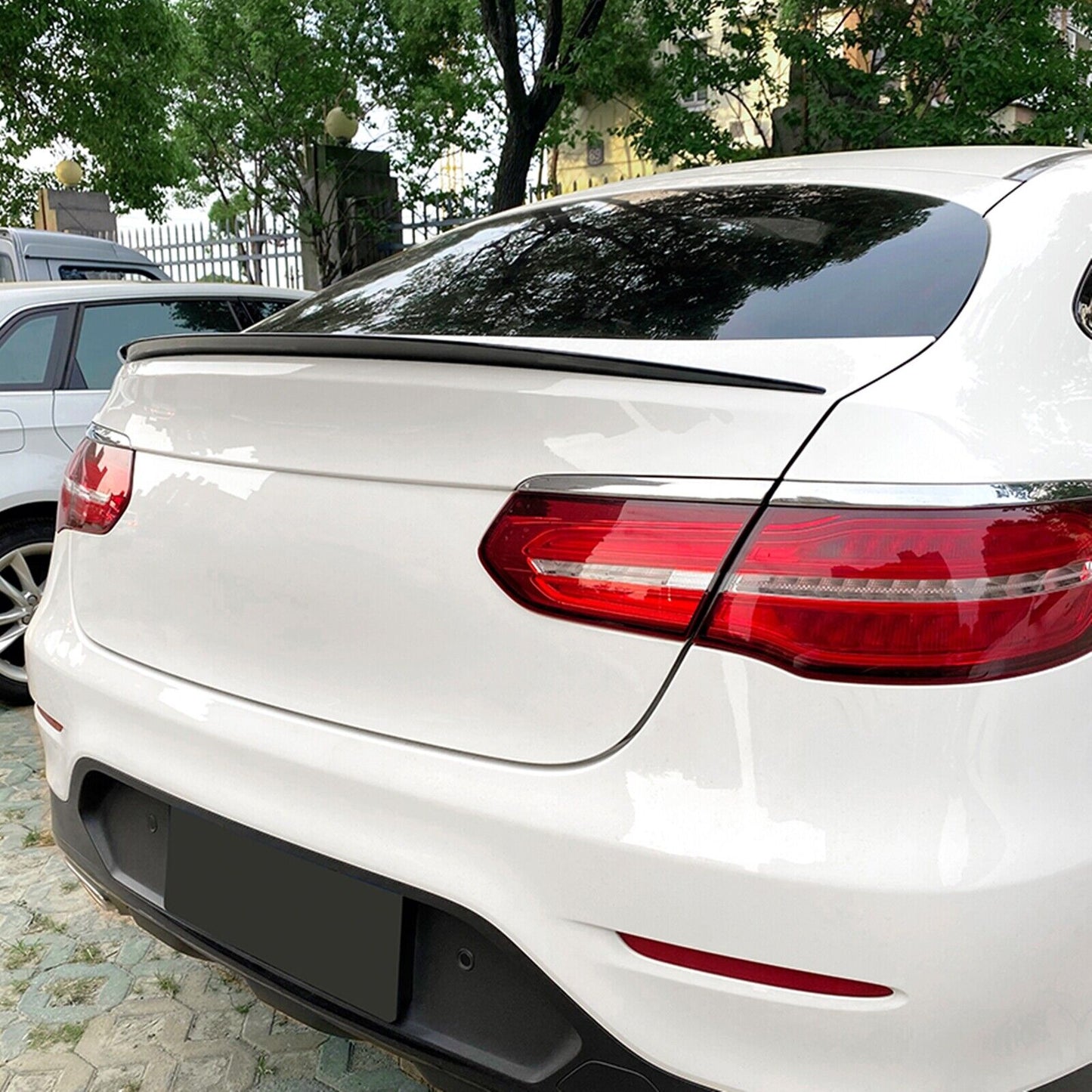 Rear Trunk Spoiler Lip fits Mercedes Benz GLC C253 GLC260 300 AMG Gloss Black