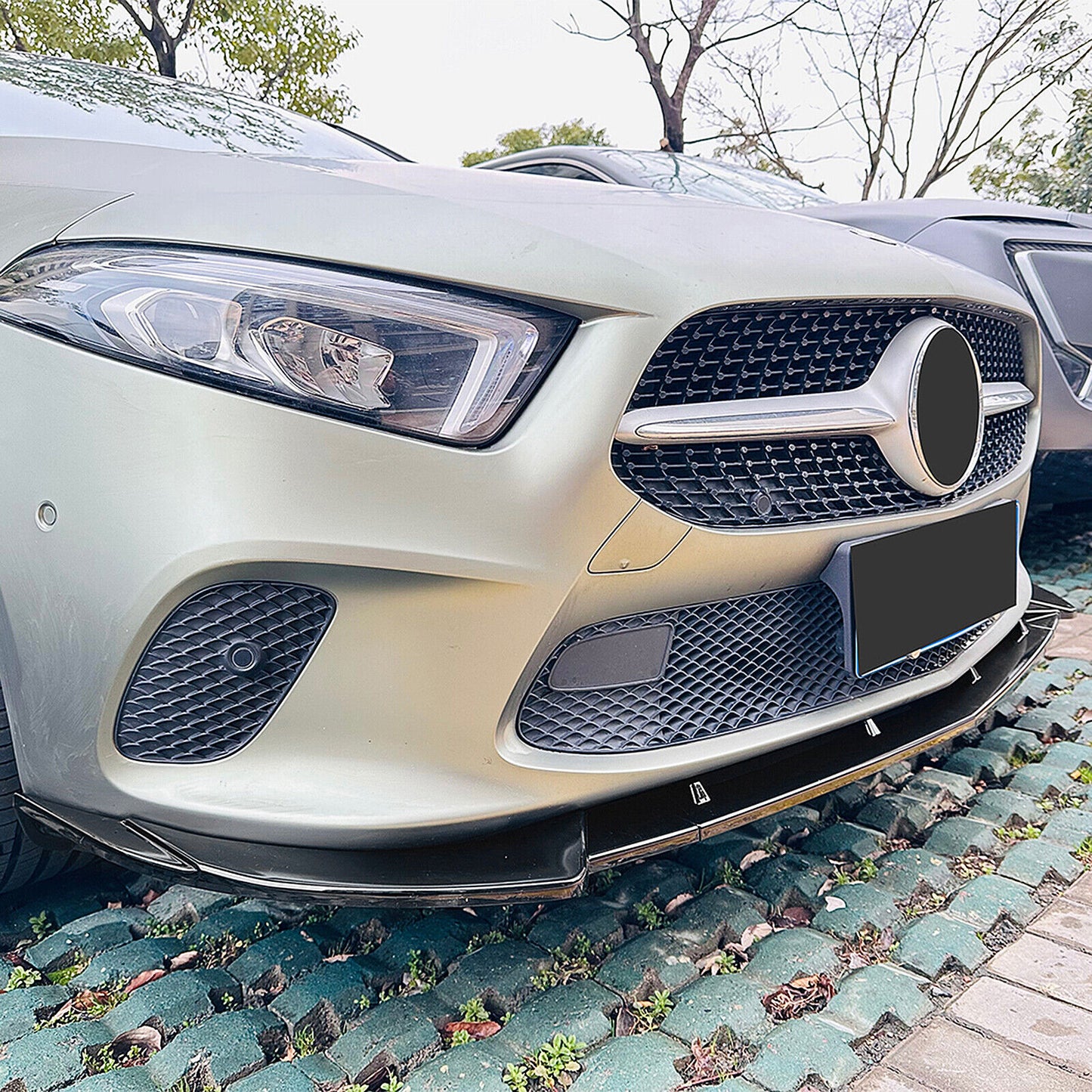 Front Spoiler Lip Splitter Bodykit fits Mercedes Benz W177 V177 18-22 Black