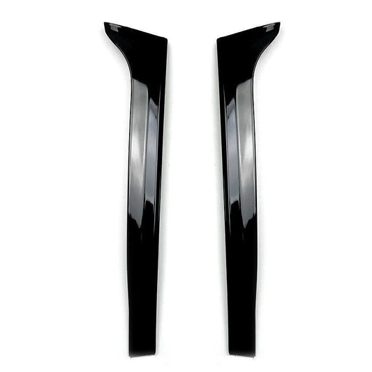 Rear Window Side Canard Spoiler Trim Gloss Black fits VW Touran 2016-2022