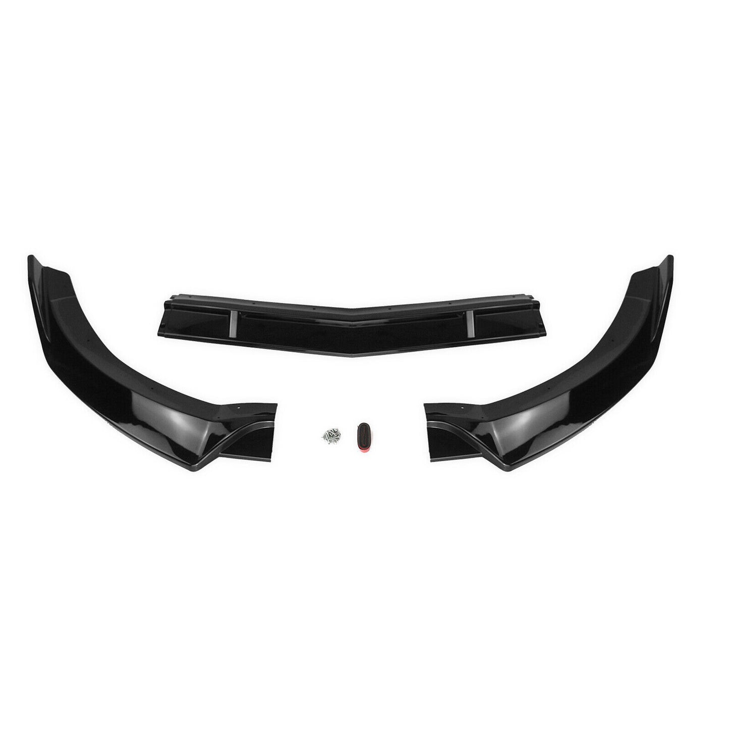 Glossy Black Front Bumper Spoiler Lip fits  Benz CLS W218 2015-2018