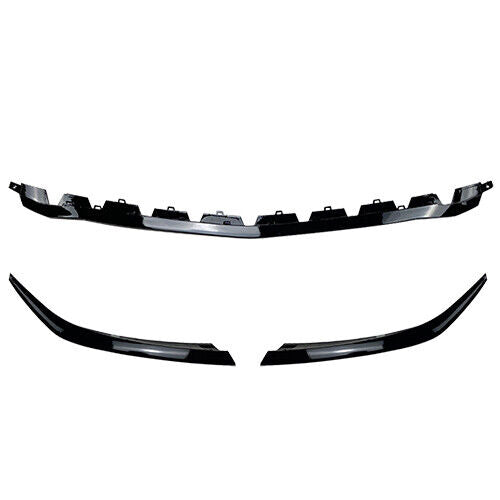 Front Bumper Spoiler Lip Cover Trim Kit fits Benz W177 A180 A35 AMG 2019-24 Black