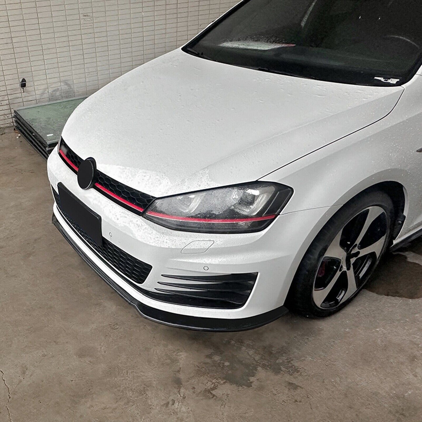 Gloss Black Front Spoiler Lip Kit fits VW GOLF 7 MK7 GTI Rline 2013-2016 2014 15