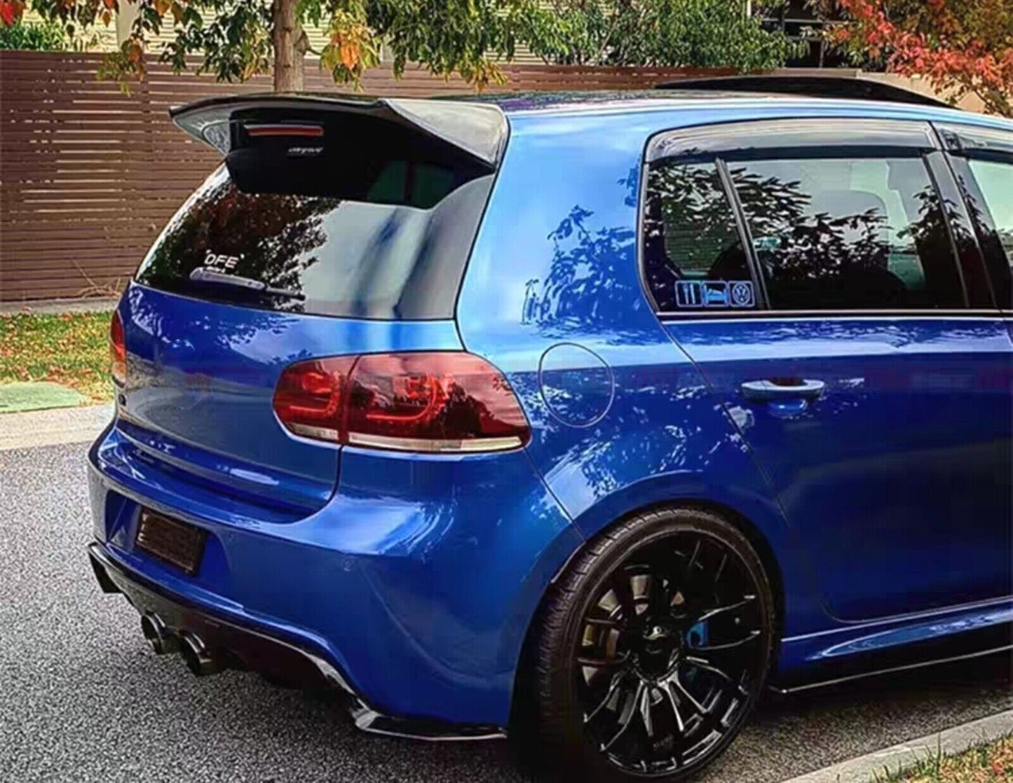 Carbon Fiber Rear Trunk Roof Spoiler Lip fits VW Golf VI 6 MK6 GTI R20 2010-2015