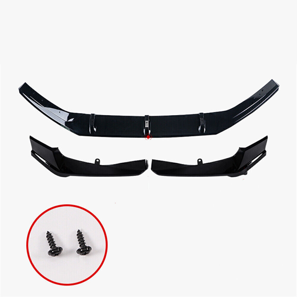 Front Bumper Spoiler Fog Light Trim Side Cover Black fits Honda Accord 10th 18-20