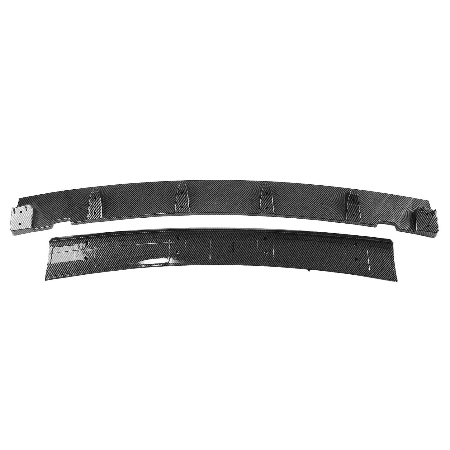 Carbon Fiber Style Front Bumper Spoiler Splitter Lip fits Tesla Model Y 2020-2023