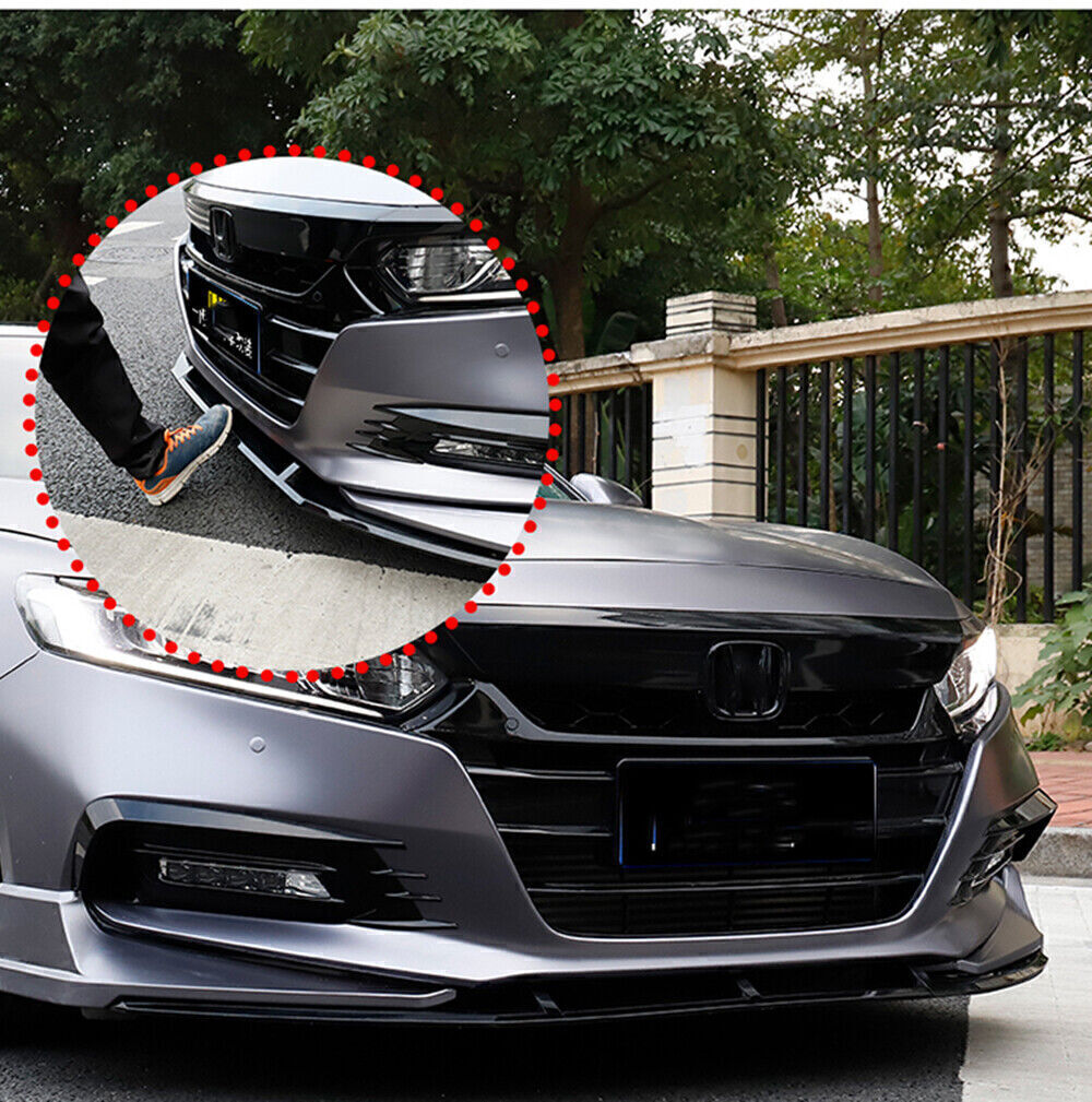 Front Bumper Spoiler Black Surround Molding Cover Trim fits Honda Accord 2018-20
