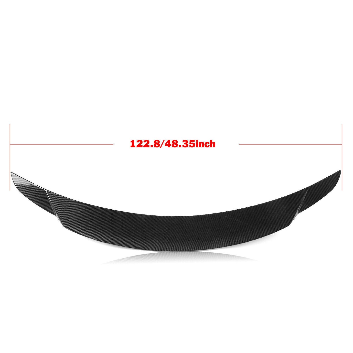 Carbon Fiber Look Rear Trunk Spoiler Lip fits 2008-2013 INFINITI G37 Q60 2DOOR